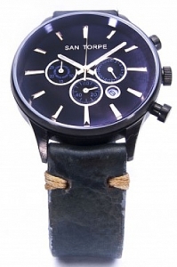 San Torpe AEOLVS Watch - Black Case Black Strap