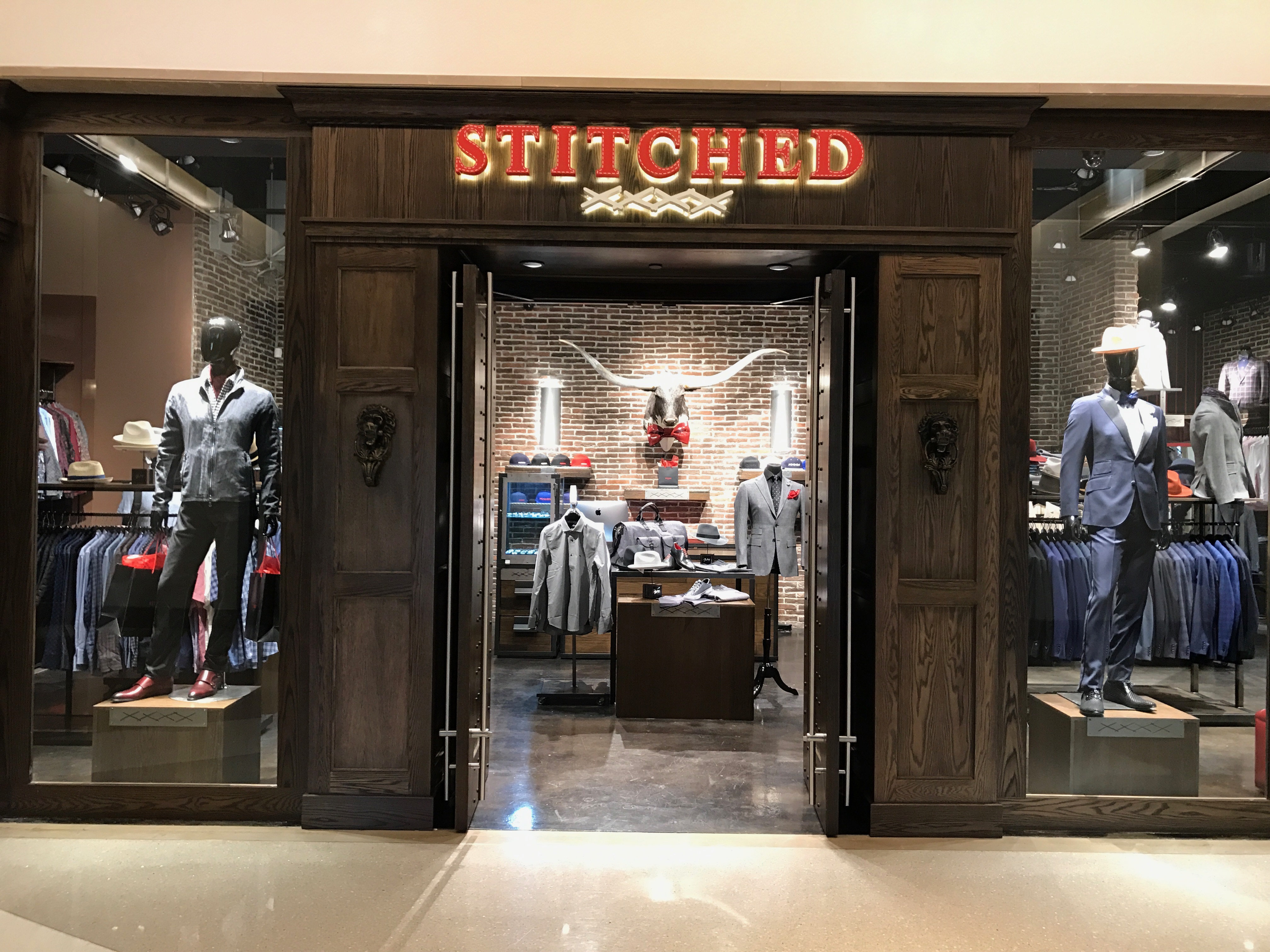- Stitched